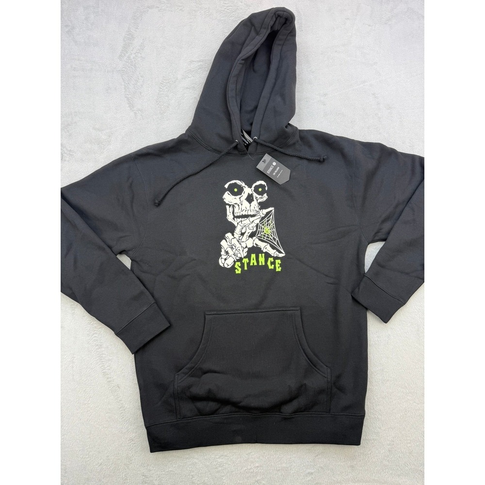 Stance Hoodie Mens XL The Pullover Skeleton Spider Web Graphic Streetwear
